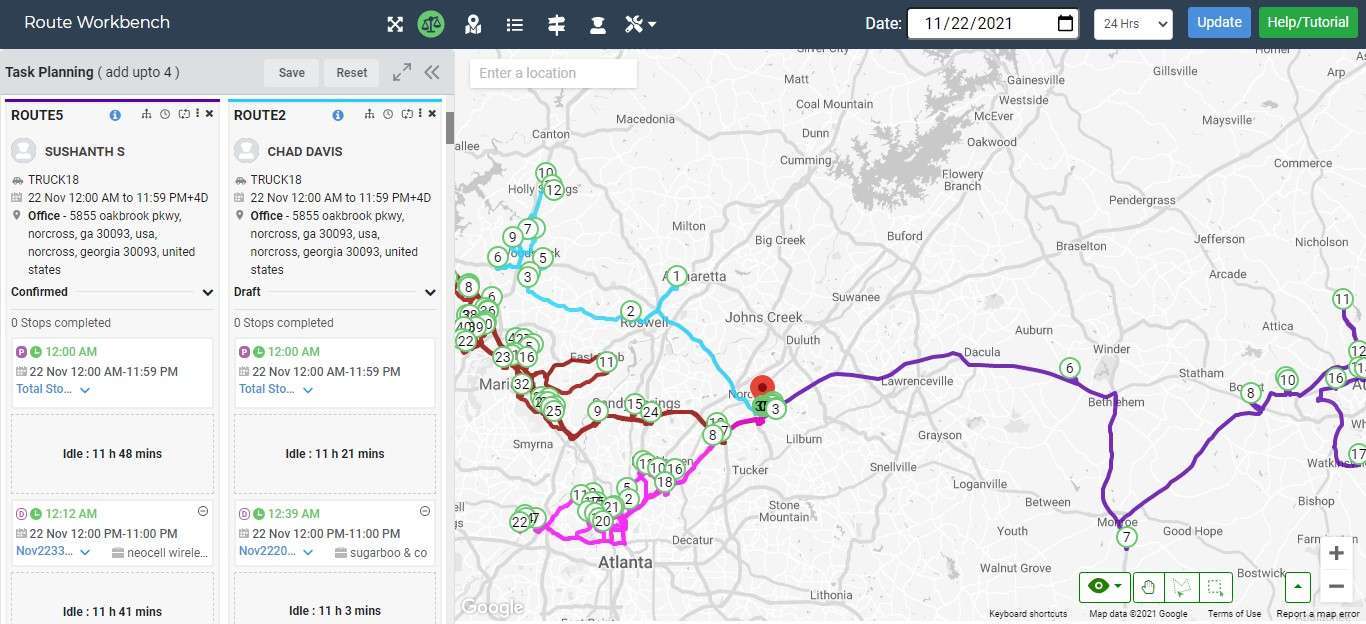 Route Planning Software - nuVizz